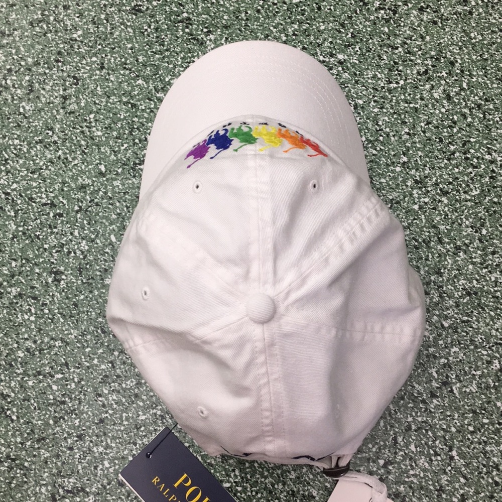 Polo Ralph Lauren Pride White Chino Adjustable Cap - Picture 12 of 15